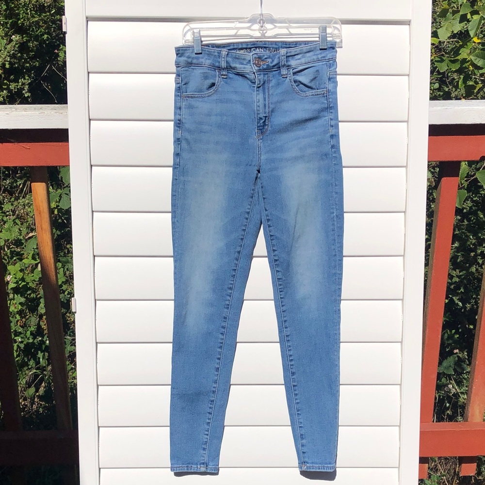 American Eagle Outfitters Blue Hi Rise Jegging